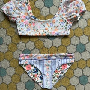 Size 10 girls maaji swim worn 2x